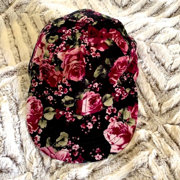 American Apparel Accessories - American Apparel Floral Baseball Cap